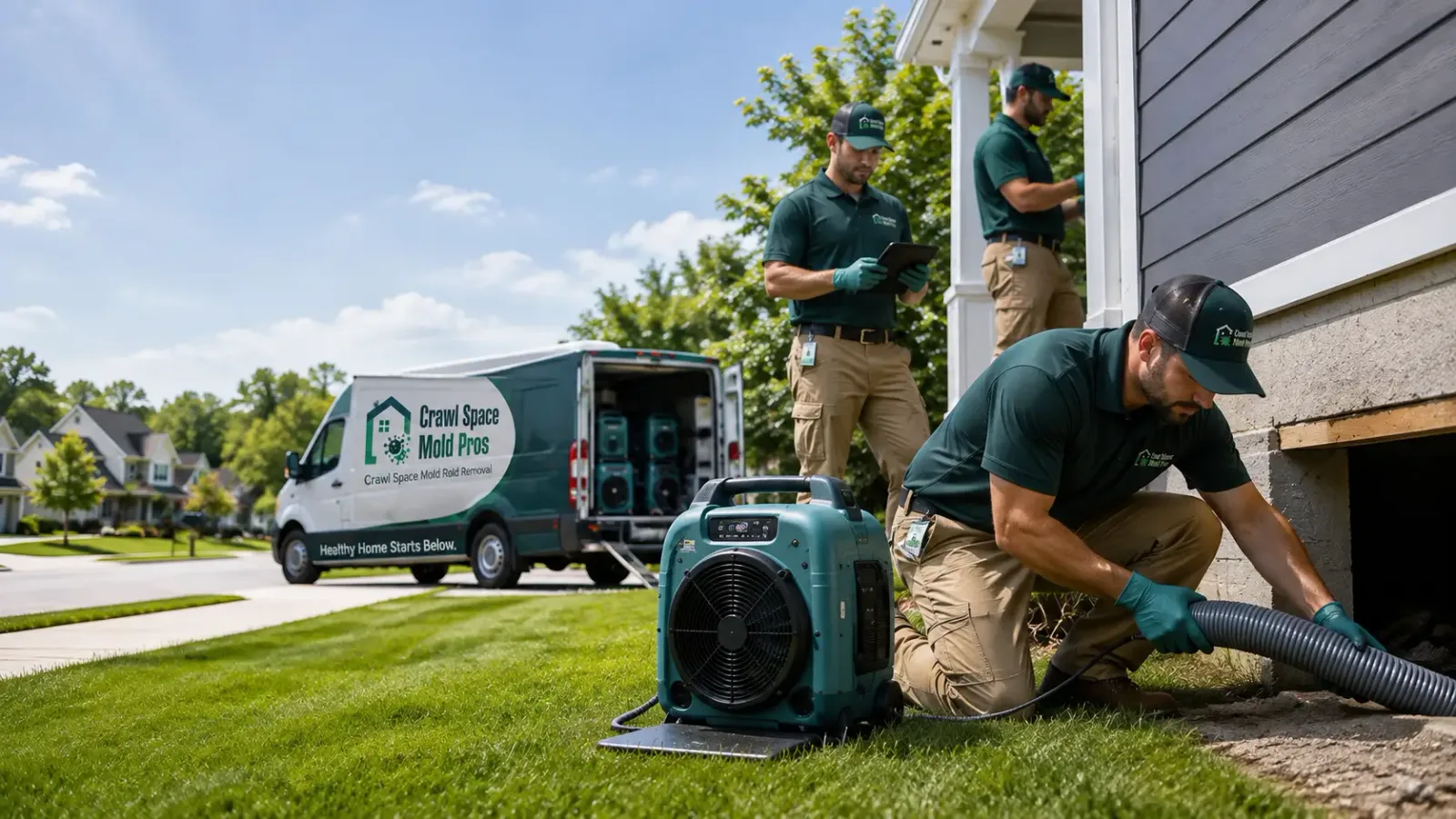 Crawl Space Mold Removal in Lind, WA